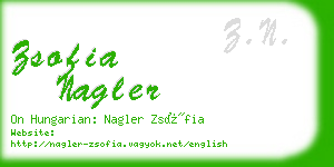 zsofia nagler business card
